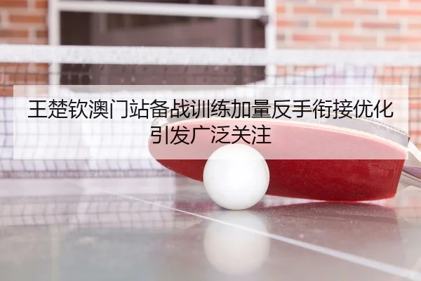 王楚钦澳门站备战训练加量反手衔接优化引发广泛关注